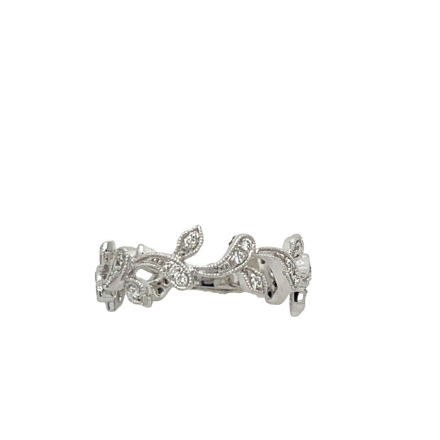 White Gold Diamond Band Ring