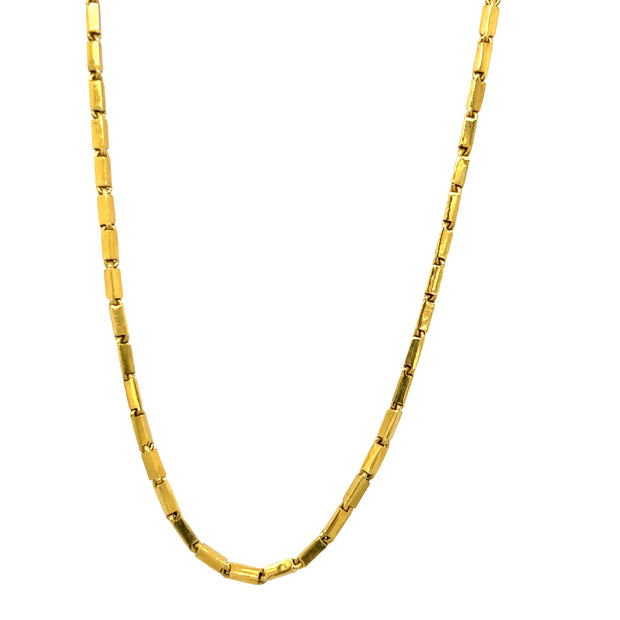 22K Yellow Gold Box Chain