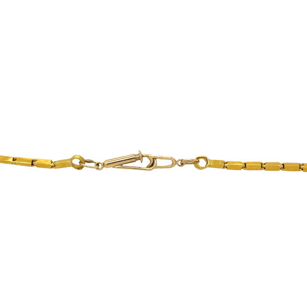 22K Yellow Gold Box Chain