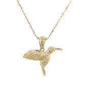 14K Ruby and Diamond Hummingbird Necklace