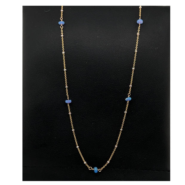 30" Opal Station Necklace