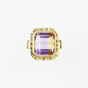 Michael Baksa Ametrine Band Ring in 14K Yellow Gold
