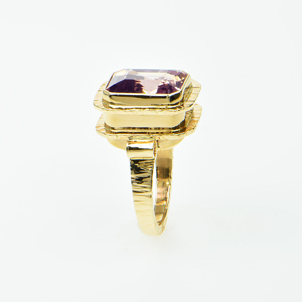 Michael Baksa Ametrine Band Ring in 14K Yellow Gold