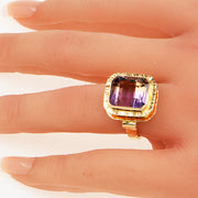 Michael Baksa Ametrine Band Ring in 14K Yellow Gold