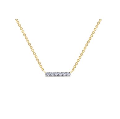 Lafonn 0.09 CTW Dainty Bar Necklace 