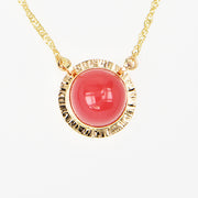 Michael Baksa 14K Yellow Gold and Bustimite Chalcedony Necklace