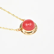 Michael Baksa 14K Yellow Gold and Bustimite Chalcedony Necklace
