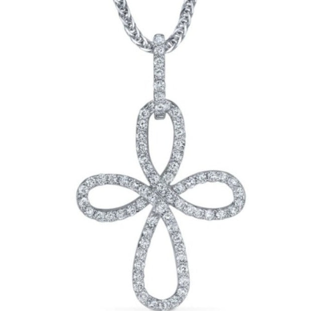 ELMA Designs 18k Fancy Diamond Cross Pendant
