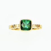 Michael Baksa 14KY Green Tourmaline Ring