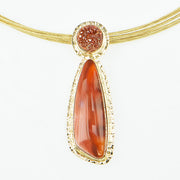 Michael Baksa 14K Mexican Lace Agate