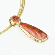 Michael Baksa 14K Mexican Lace Agate
