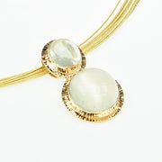 Michael Baksa Catseye Moonstone Pendant in 14K Yellow Gold