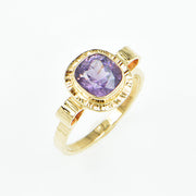 Michael Baksa Lavender Ceylon Spinel Ring in 14K 