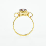 Michael Baksa Lavender Ceylon Spinel Ring in 14K 