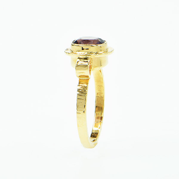 Michael Baksa Lavender Ceylon Spinel Ring in 14K 