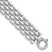 Sterling Silver Panther Link Bracelet