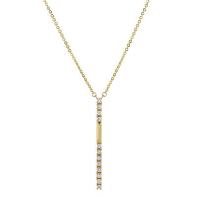 Diamond Statement Necklace in 14K Yellow Gold