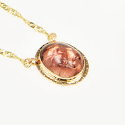 Michael Baksa 14k Salmon Tourmaline Necklace