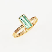 Michael Baksa Pixel Cut Tourmaline Ring