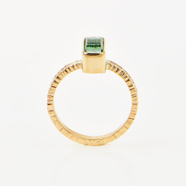 Michael Baksa Pixel Cut Tourmaline Ring