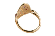 14K Rose Gold Multi Sapphire and Diamond Ring - Aatlo Jewelry Gallery