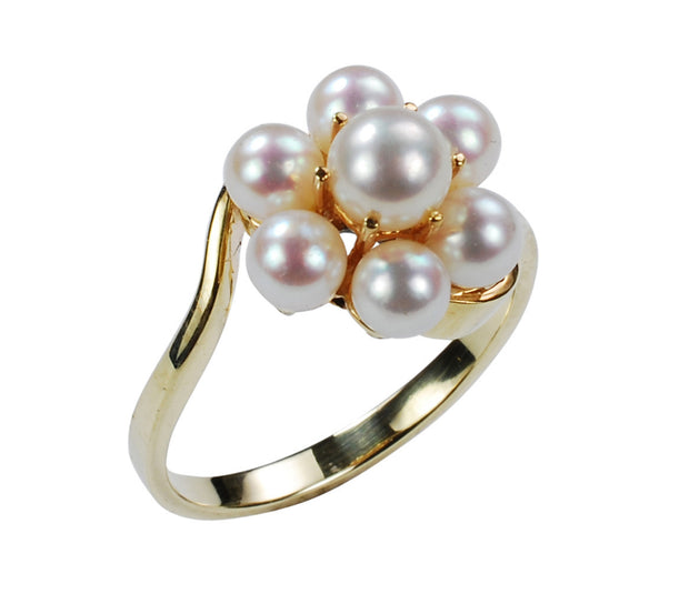 14k Yellow Gold and Pearl Ring - Aatlo Jewelry Gallery