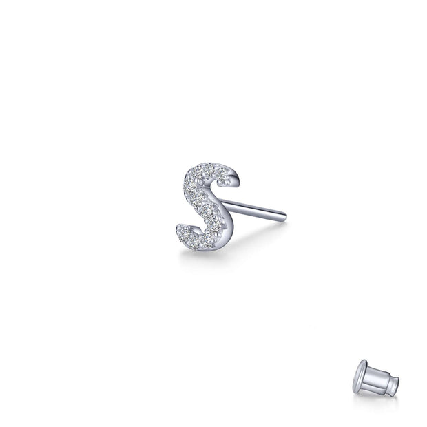 Lafonn Lassaire Diamond Single S Stud Earring