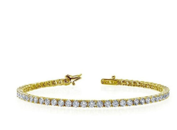 Lafonn Round Diamond Gold Tennis Bracelet - Aatlo Jewelry Gallery