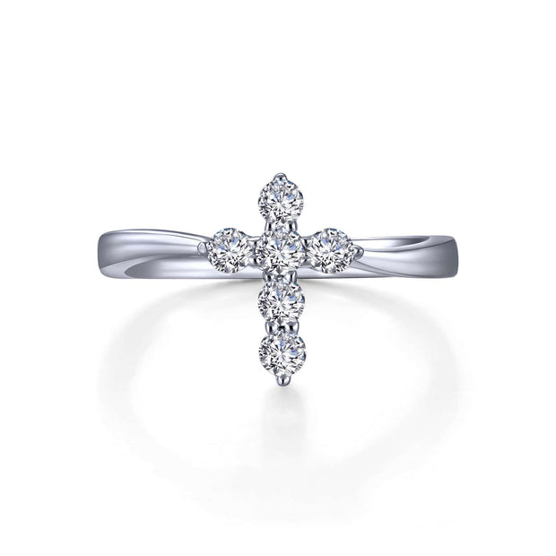 Lafonn Cross Ring With Lassiare Diamonds