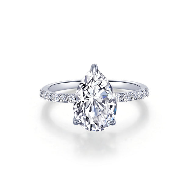 Lafonn Lassiare Diamond Pear-Shaped Solitaire Engagement Ring