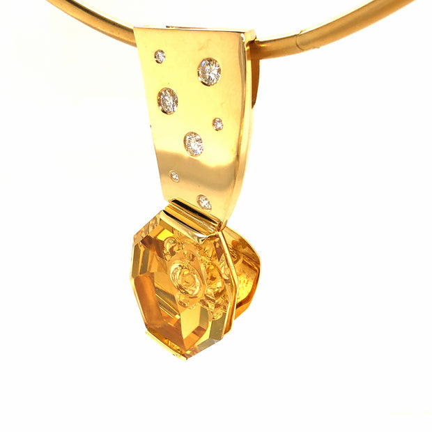 Gordon Aatlo Legacy Collection: 18K Gold Golden Beryl Pendant