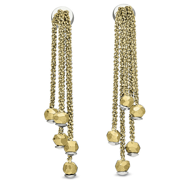 Peter Storm Yellow Gold Chain Drop Earrings - Aatlo Jewelry Gallery